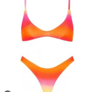 Triangl Swimwear Pink and Orange Bikini